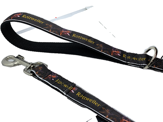 Rottweiler Leash 1" width choose length