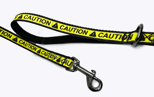 Caution Leash Small 3/4 inch width Choose Length