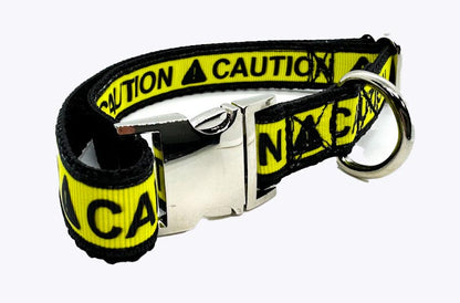 CAUTIION Dog Collar, Adjustable