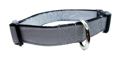 Silver Reflective Collar 1" Width Adjustable