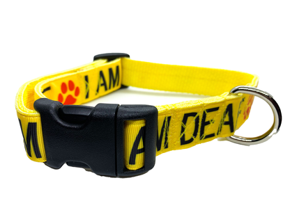 I AM DEAF Dog Collar, Adjustable