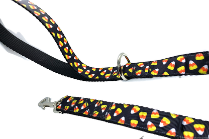 Candy Corn Leash Custom Length Halloween Leash