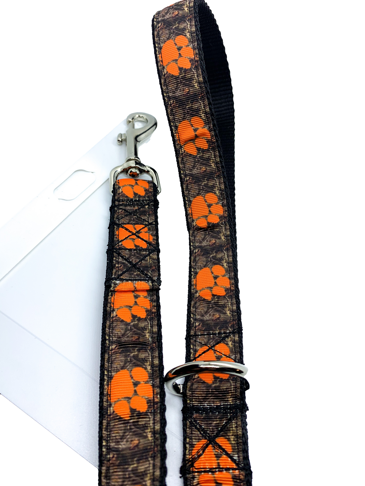 Orange Paw Leash 1" width choose length