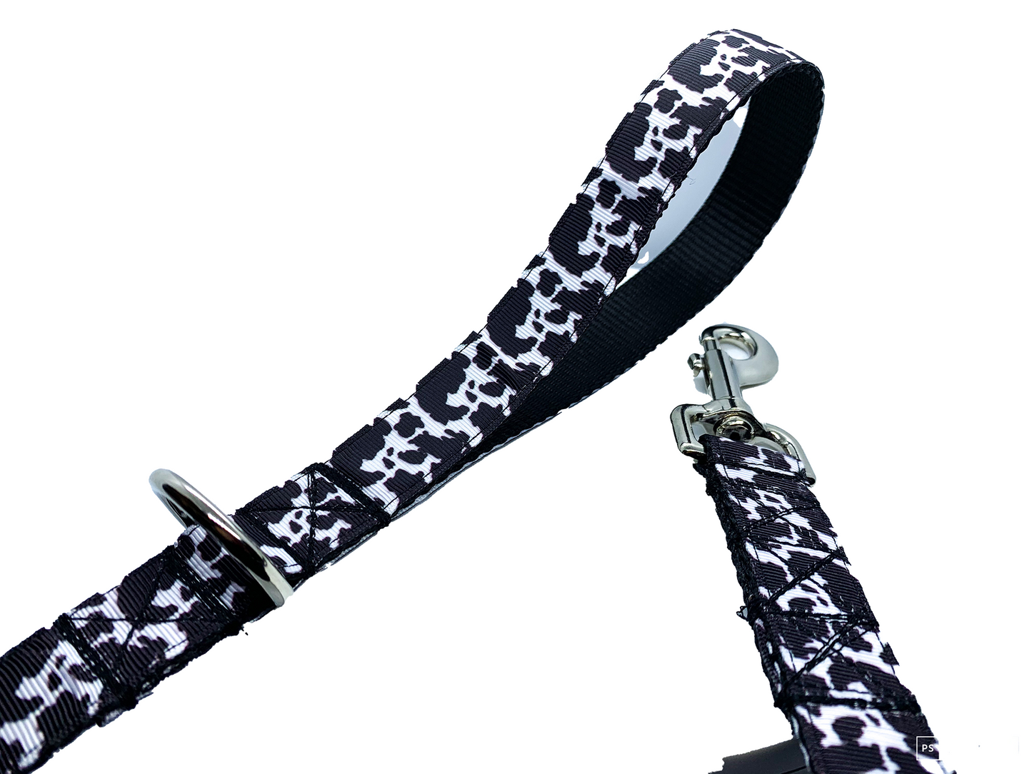 Cow Print Leash 1" width choose length