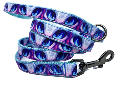 Blue Eyes Leash 3/4" width Choose your length