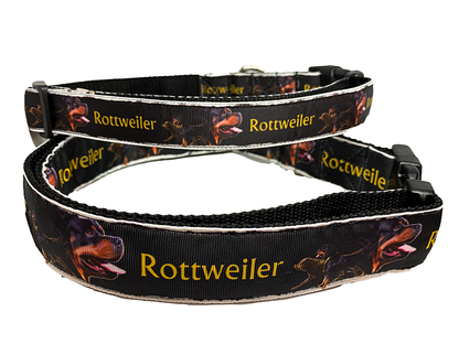 Rottweiler Collar Adjustable 1" or 1.5" width