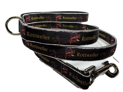 Rottweiler Leash 1" width choose length
