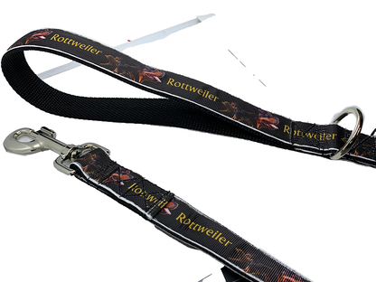 Rottweiler Leash 1" width choose length