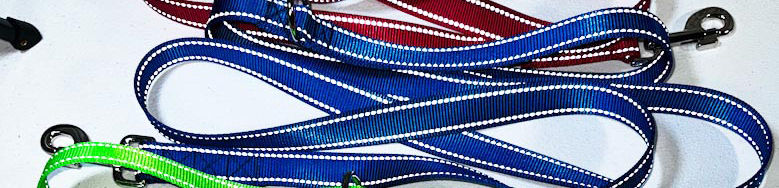 Reflective Leash 1" width choose length